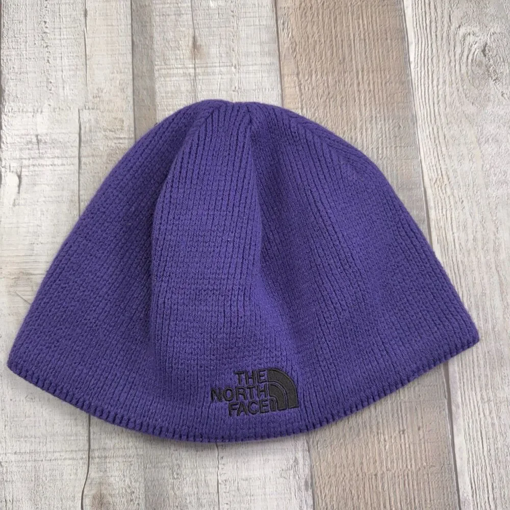 The North Face Bone Beanie Knit One Size Unisex Outdoor Winter Hat Purple OSFM